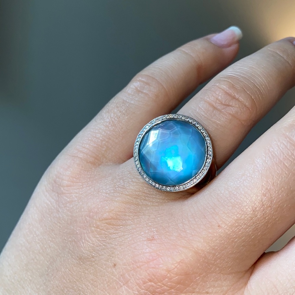 Beautiful Blue Ippolita oversized ring
